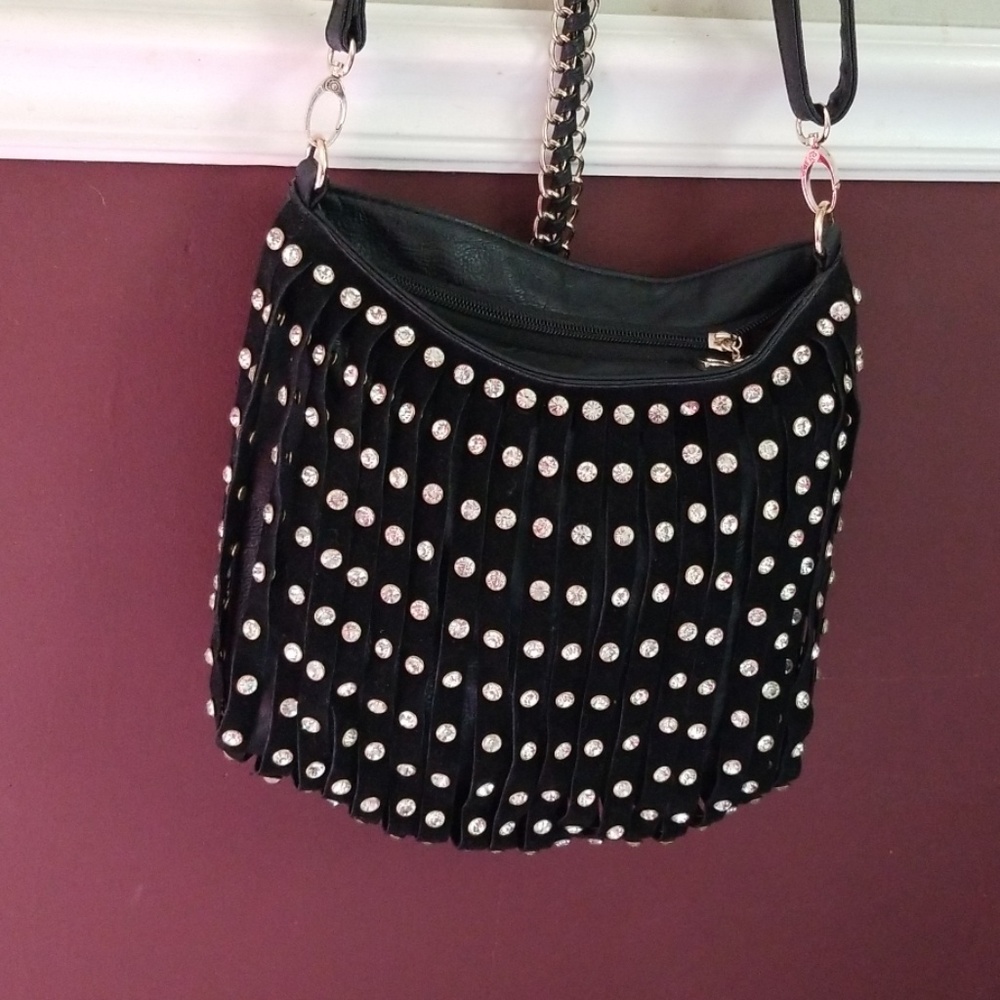 City Chic Rhinestone and gold trim bag